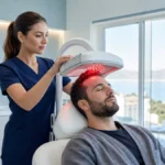 ¿Funciona la fototerapia capilar para la caída del pelo? Sesión de luz LLLT y LED en una clínica capilar especializada en Huelva