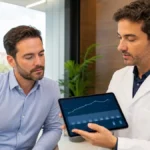 Resultados visibles de un injerto capilar en Huelva durante el seguimiento médico mes a mes