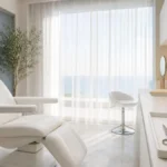 ¿Cuándo se puede cortar el pelo después de un injerto capilar? Sala de valoración premium en Clínica Frontela Huelva con herramientas de peluquería professional para el postoperatorio del trasplante capilar